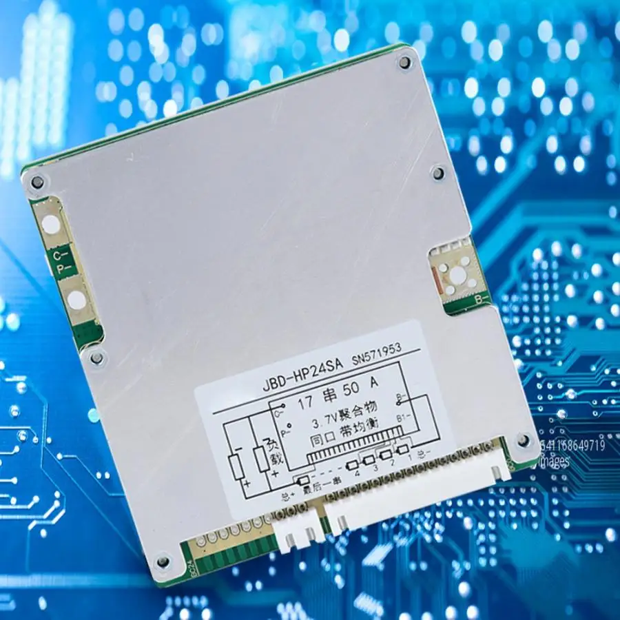 

Lithium Li-Ion Battery Protection Board 17 Strings 50A 3.7V Lithium Li-Ion Battery Protection Protector Same Port Balanced Board