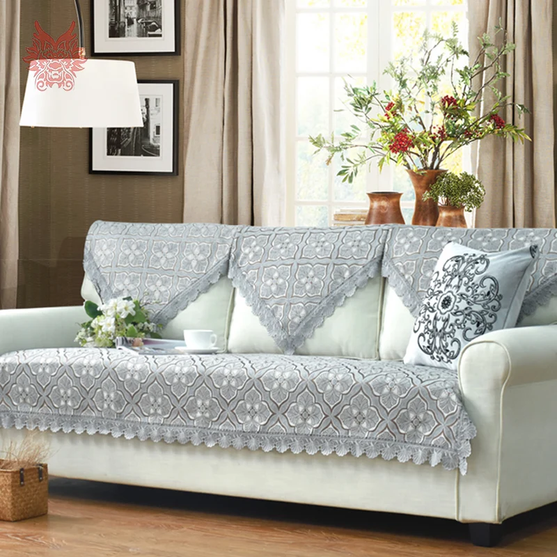 European Style Blue Grey Beige Fl Terry Chenille Sofa Cover European Style Blue Grey Beige Fl Terry Chenille Sofa Cover Slipcovers For Sectional Winter Autumn Sp2636 Free Ship In From Home