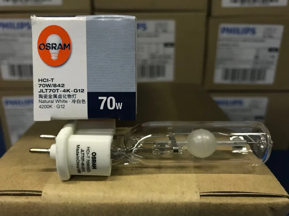 

OSRAM HCI-T 70W/NDL 842JLT70T.4K.G12 Single-ended metal halide lamp,OSRAM HCI-T 70W/NDL 942