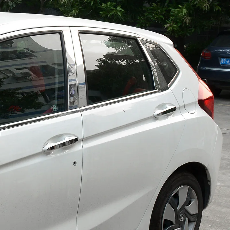 Нержавеющая сталь для Honda Fit 2014 2017 ручка двери декоративная штукатурка