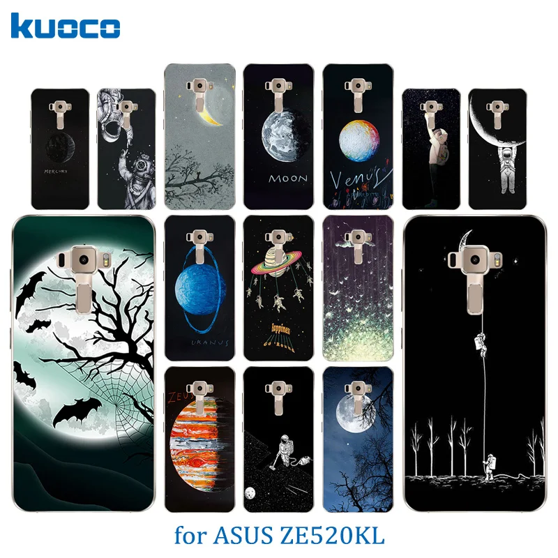 Для Asus ZenFone 3 ZE520KL чехол для телефона с рисунком космическая Луна Мягкий ТПУ