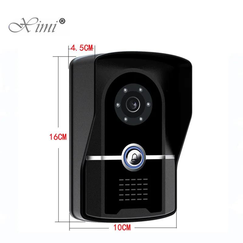 RFID карта контроля доступа дюймов 7 дюймов видео дверной телефон система с RFID кардридером 200 пользователей проводной дверной звонок Дверной
