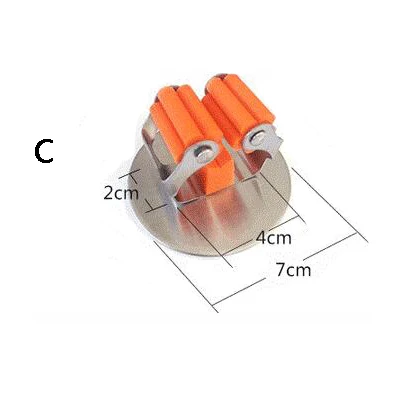 1 шт. кухонный Органайзер швабра и метла держатель склад-хралилище подставленное к стене Стойка вешалка для щеток Кухня инструмент - Цвет: Silver C