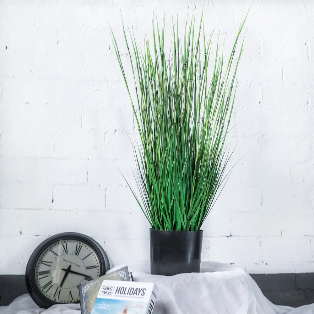 

Greenery Fake Grass Plant Ornament New Artificial Green Bamboo Grass Plant for Home Garden Party Wedding Deocration