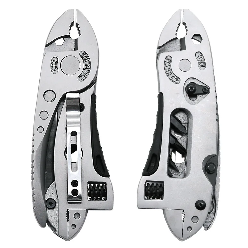 

Multitool Pliers Pocket Knife Screwdriver Set Kit Adjustable Wrench Jaw Spanner Repair Survival Hand Multi bike Tools Mini Cheap