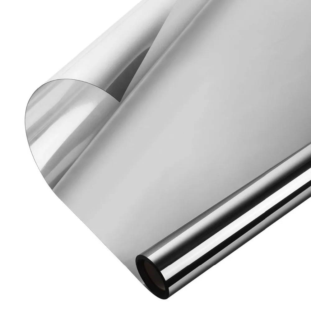 

Funlife 80x200cm Window Film Mirror One Way Daytime Privacy Anti UV Self-sticking Removable Decorative Window Stickers