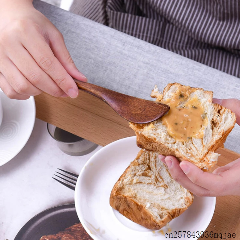 100 шт. Япония масло ножи деревянный держатель для ножей кухонные ножи Tabeware с толстой ручкой