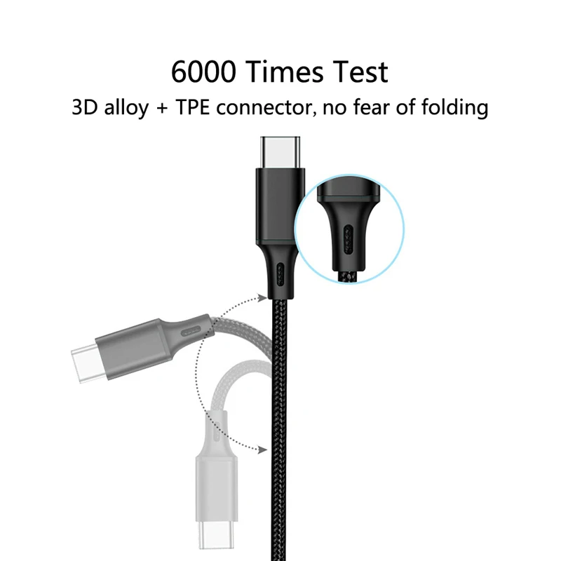 Высококачественный нейлоновый плетеный кабель для передачи данных type-C, кабель для быстрой зарядки, стабильная передача данных, зарядный кабель для samsung Xiaomi