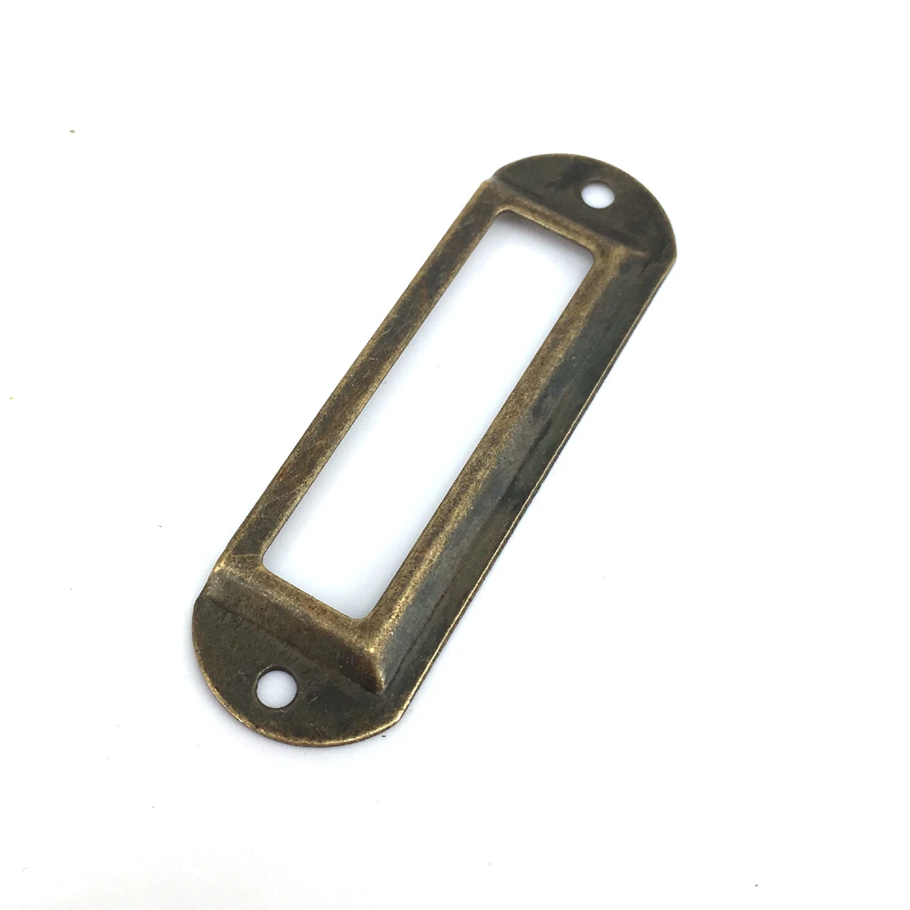 70 21mm Vintage Bronze Color File Cabinet Drawer Card Holders