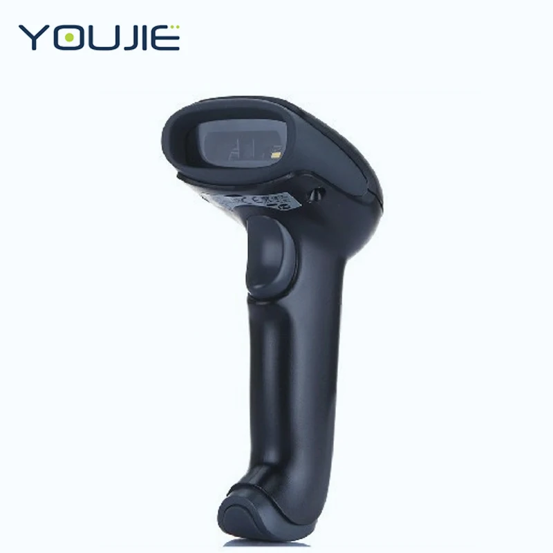 Oringinal Youjie от Honeywell YJ4600 2D Ручной сканер штрих-кода с USB кабелем, черный цвет