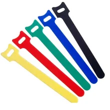 10pcs 20cm Length Hook and Loop Reusable Strap Cable Cord Wire Ties