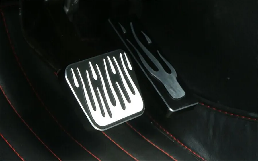 Для Jeep Cherokee- внутренняя Автомобильная педаль газа Тормозная Подножка для педали декоративная панель Крышка отделка Стайлинг 2 шт. алюминий