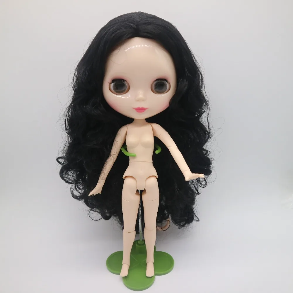 Цельная кукла без одежды Blyth кукла черные волосы Модная Кукла фабричная кукла 20181017