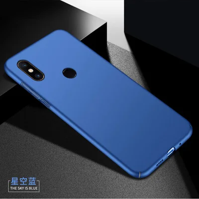 Для Xiaomi mi Mix 2 S Чехол Жесткий PC задняя крышка чехол жесткий чехол для Xiaomi mi X2 S Защитные Матовые чехлы с полным покрытием - Цвет: Синий