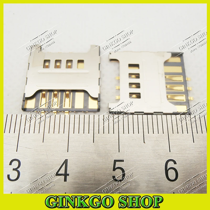 100 шт. SIM Card Reader Держатель Разъем для Samsung F619 C3730 3730C S5570C T959 S8500 слот sim-карты