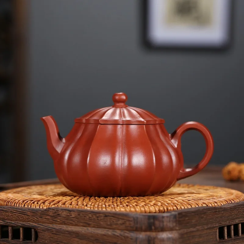 

Yixing recommended tea factory good ore mud dahongpao pot all hand jin zhu wen teapot hot style