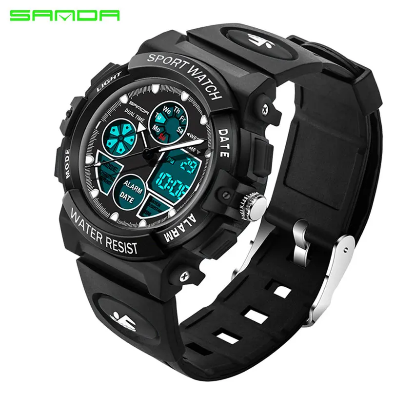 

SANDA Brand Waterpoof Sport Children Watch Kids Watches Girls Boys Electronic Clock Child LED Digital Wristwatches for Girl Boy