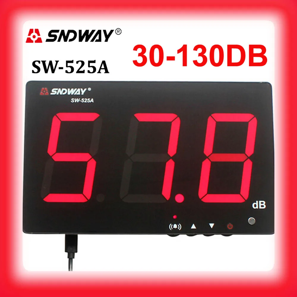 

SNDWAY Sound level meters 30~130db noise meters high function data radar detector sonometros digital metro decibel db meter