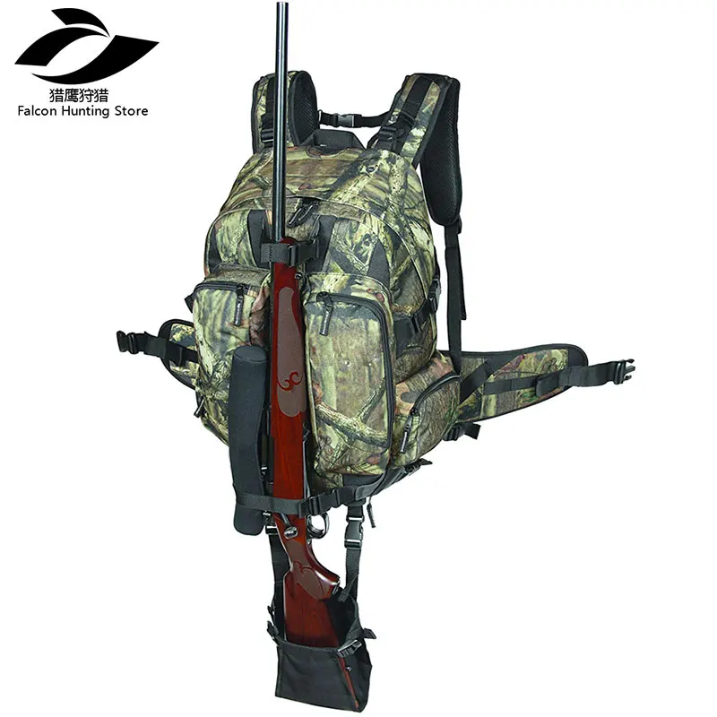 Camouflage Tactical Rifle Backpack Hunting c Gun Bag Airsoft Paintball gun Daypack with Integrated Gun Carry System