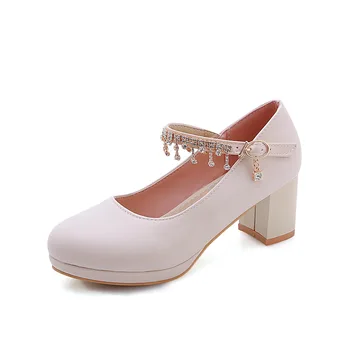 

Joker female 19 years during the spring and autumn fashion thick with high with waterproof table size size