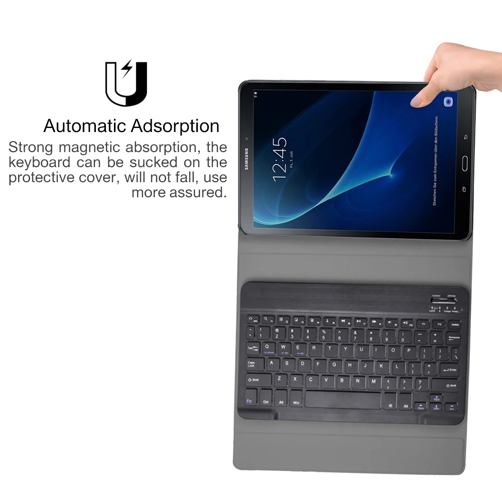 Отдельно стоящая Беспроводная Bluetooth клавиатура SM-T580 чехол для Samsung Galaxy Tab A A6 10,1 T580 T585 SM-585 подставка чехол Funda+ Flim+ ручка