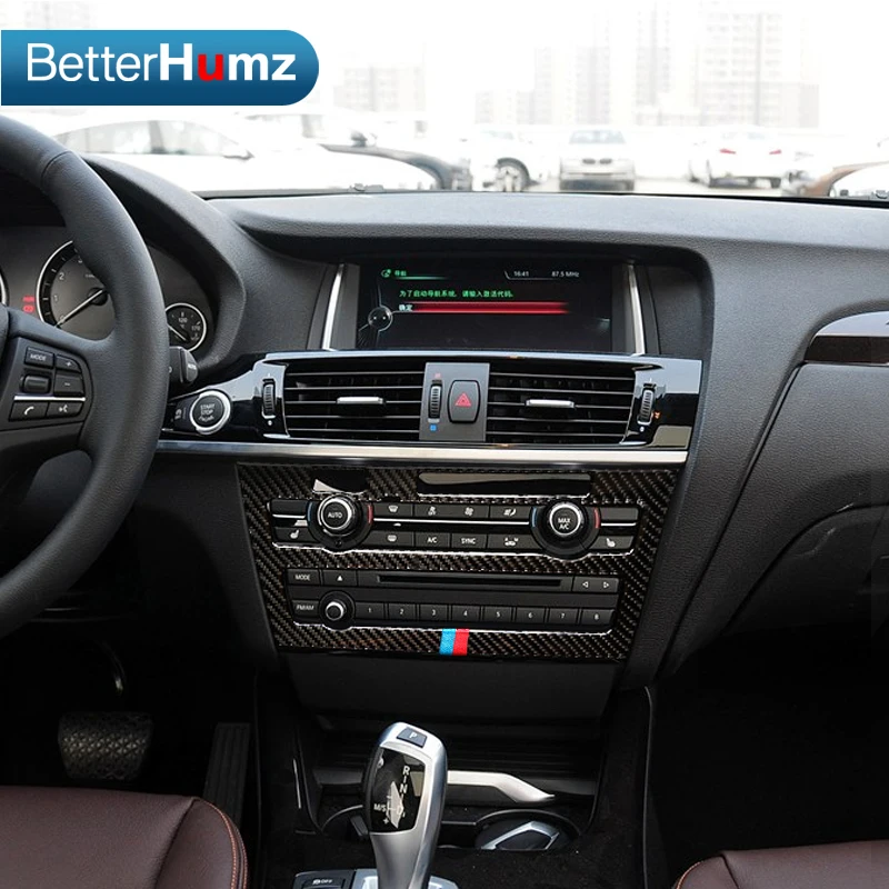 BetterHumz для BMW F25 F26 углеродное волокно внутренняя отделка кондиционера крышка CD