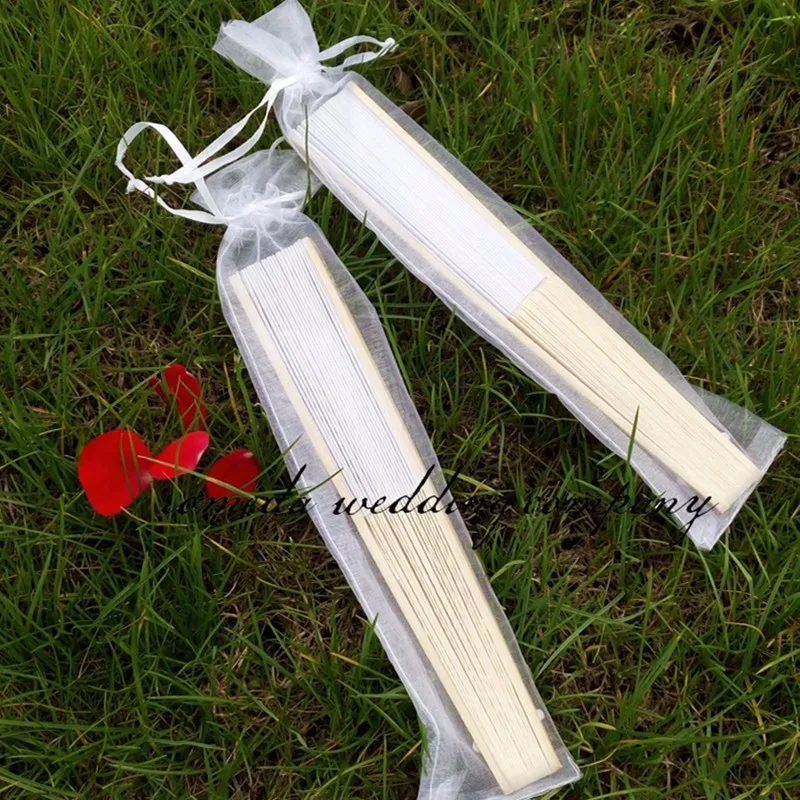 Casamento de Papel Branco com branco organza Presente bolsa