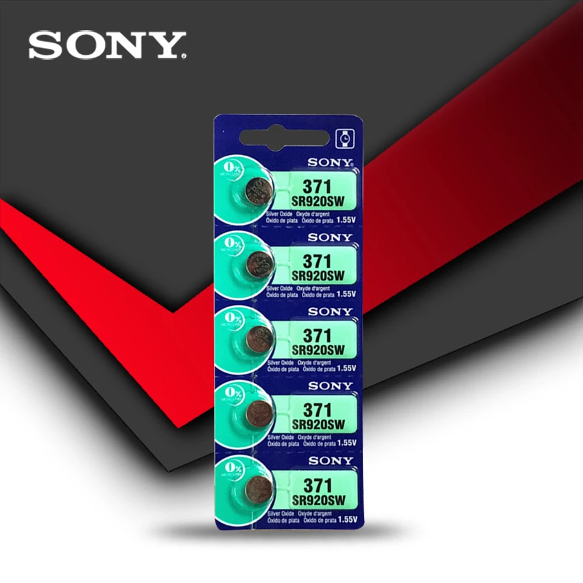 10 шт. Новинка sony 371 SR920SW 920 1,55 в батарея для часов SR920SW 371 Кнопка монетница Сделано в Японии