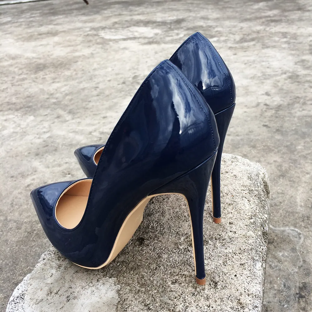 Veowalk Navy Blue Synthetic Suede High Heel Stiletto Pumps For Women Pointed  Toe, Slip On, OL Inspired, Fashionable Blue High Heels Wedding 8cm, 10cm  Style 210901 From Youngstore05, $32.55 | DHgate.Com