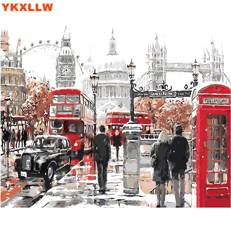 Картина по номерам на стену с изображением лондонского ландшафта|landscape pictures|london