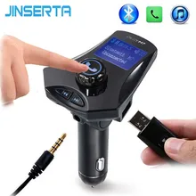 Jinserta автомобиля MP3 аудио плеер Bluetooth fm-передатчик Беспроводной fm-модулятор автомобильный комплект громкой связи ЖК-дисплей Дисплей Поддержка AUX USB TF