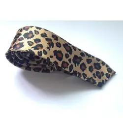 HOOYI печати леопарда галстук тонкий мужские галстуки вечерние полиэстер, 5 см 2019 подарок