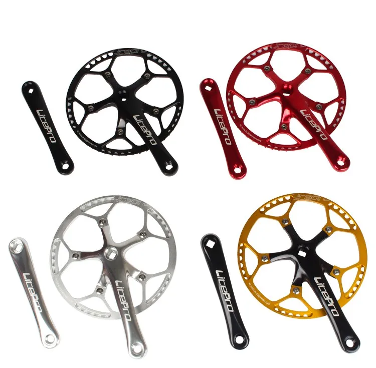 

Litepro Folding Bike Crankset Al 7075 CNC 47T 53T 56T 58T BMX Crankset Bike Parts