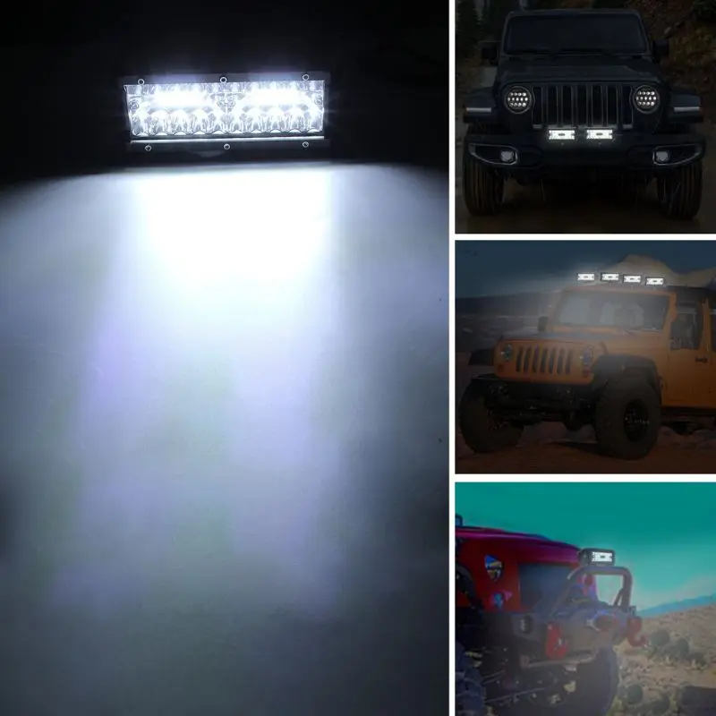 400 Вт Автомобильный светодиодный триплекс рабочий свет бар одна полоса света точечное освещение вождения для Jeep utv ATV внедорожных транспортных средств грузовик