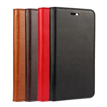 

Factory price,Luxury For Huawei Y6 Genuine Cowhide Leather Flip Case Cover Wallet with Card Slots Holster For Huawei Honor 4A