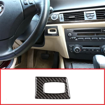 

Soft Carbon Fiber For BMW 3 Series E90 E92 2005-2012 LHD Car Accessories Car Key Hole Frame Trim Stickers