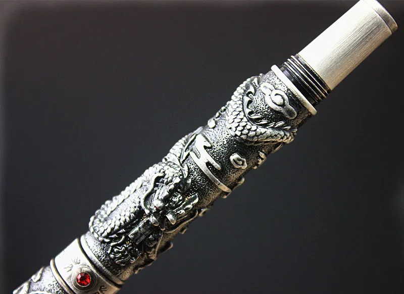 Jinhao перьевая ручка с восточным драконом металлические чернильные ручки 0 7 мм
