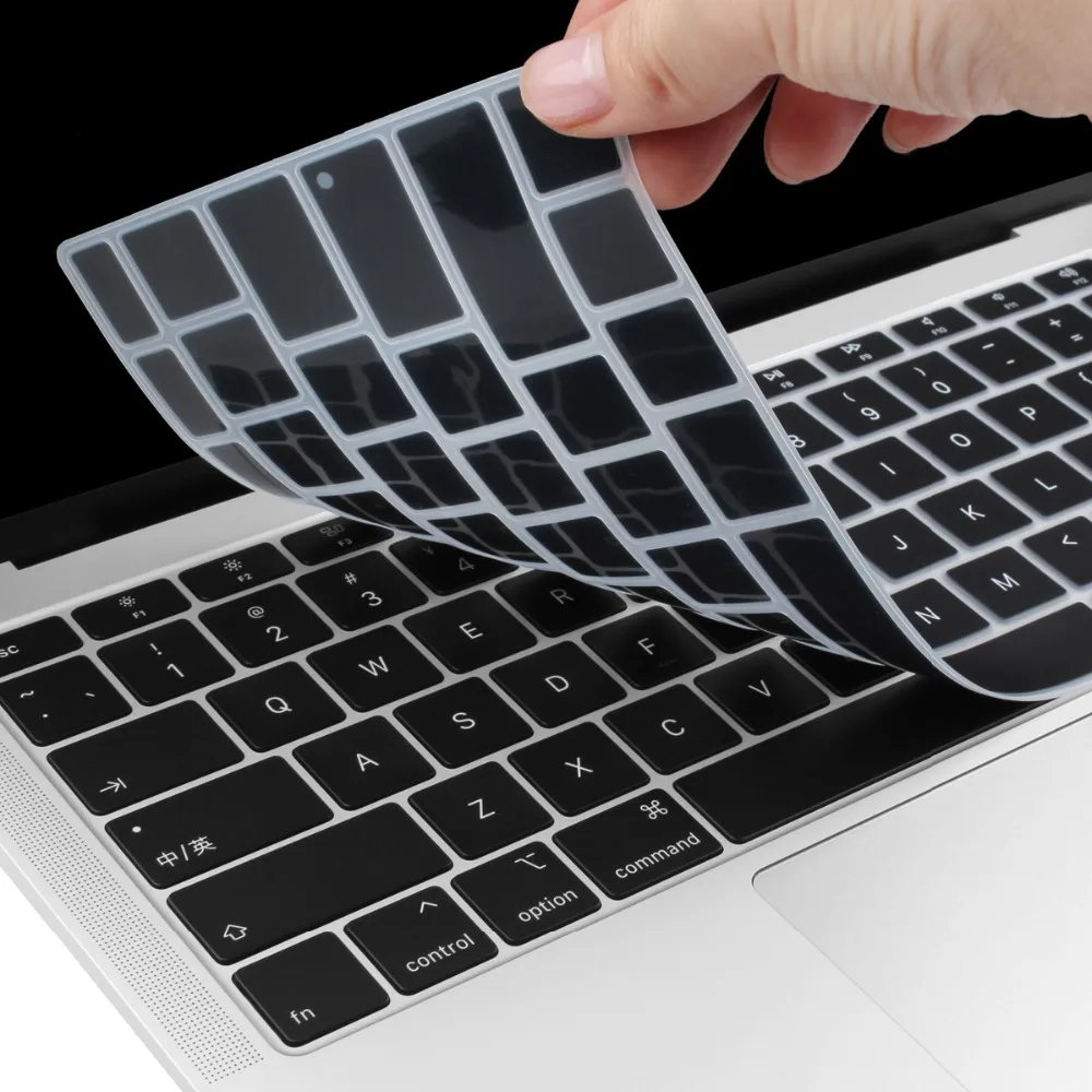 Английский для MacBook New Air 13 2019 2018 A1932 Touch ID Силиконовая накладка на клавиатуру