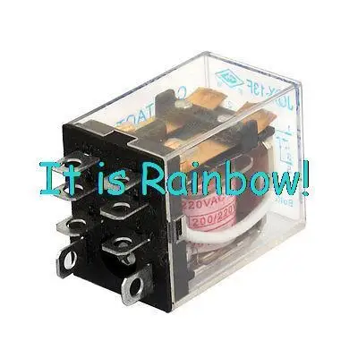 

Free Shipping JQX-13F AC 220V Coil 10A 240VAC 28VDC DPDT Electromagnetic Power Relay 8 Pin