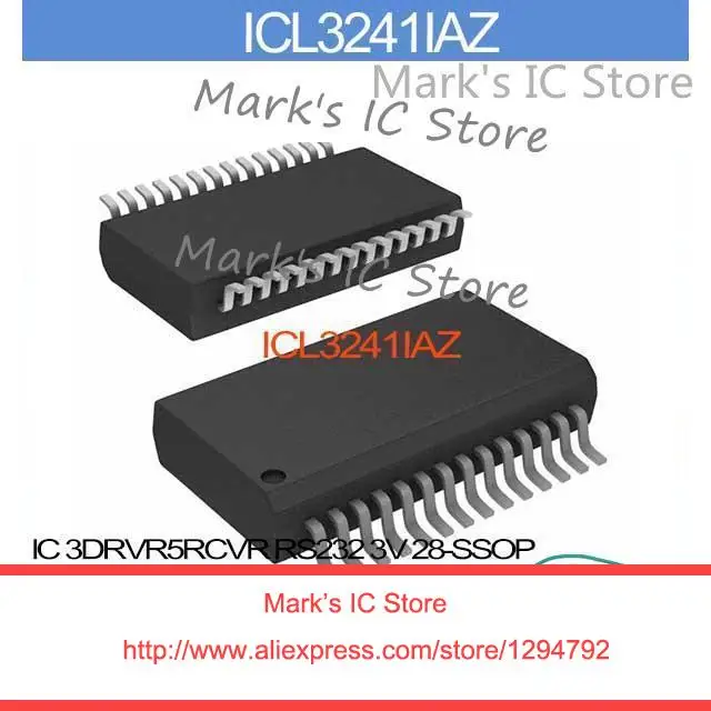 ICL3241IAZ IC 3DRVR5RCVR RS232 3 V 28-SSOP ICL3241I 3241 ICL324 3241I ICL32 3241IA | Электронные компоненты и