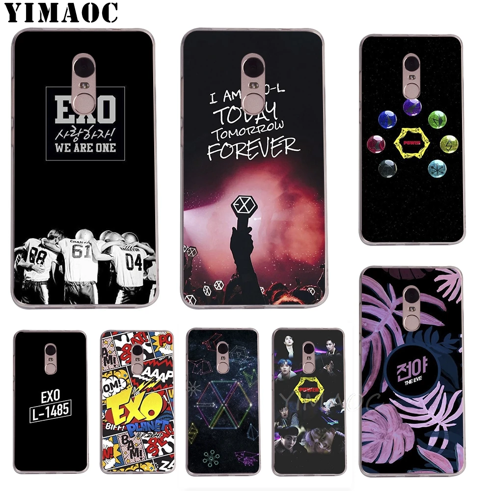 

YIMAOC EXO THE EVESoft TPU Case for Xiaomi Redmi 6 4X 5A 4A S2 Note 4X 4 5 Pro Plus Mi 8 9 SE 6 A2 A1 MiX 2S MAX 3