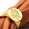 Kingsman el servicio secreto anillos de sello personalizados para hombres mujeres aleación oro Color joyería gota envío grabado accesorios 2022 ► Foto 2/6