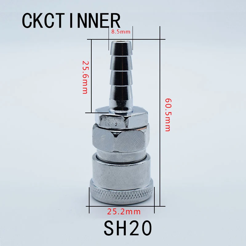 1 шт. Пневматический фитинг C Тип быстродействующего соединителя высокого давления муфта PP20 SP20 PF20 SF20 PH20 SH20 PM20 SM20 - Цвет: SH20