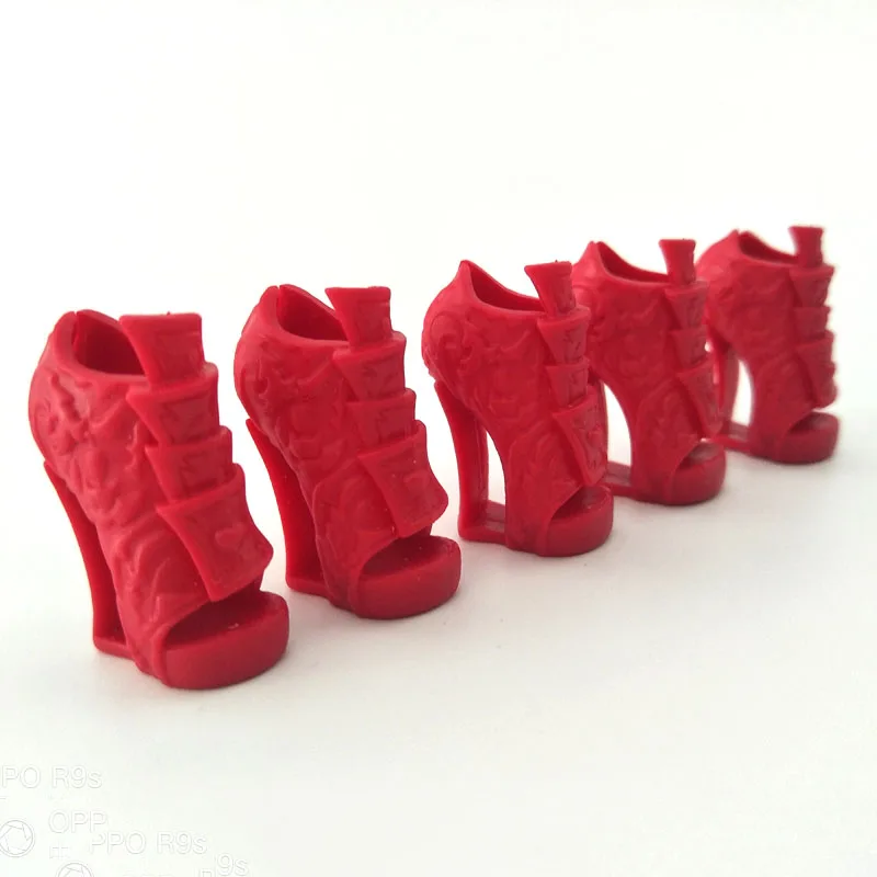 1 пара красные высококачественные оригинальные туфли для кукол Monster High на высоком