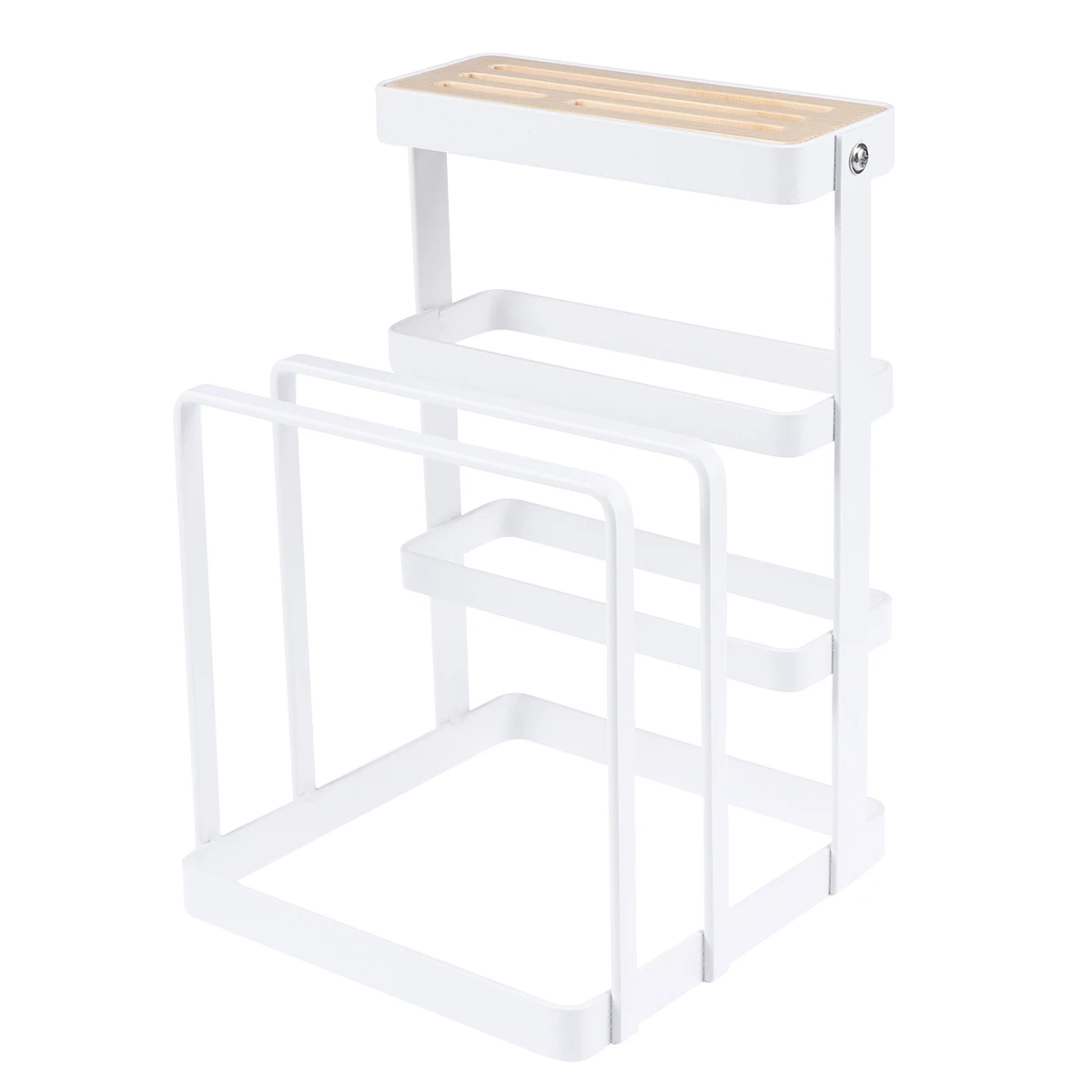 

1PC Knife Storage Rack Iron Kitchen Shelf Organizer Cutting Board Holder for Home Restaurant