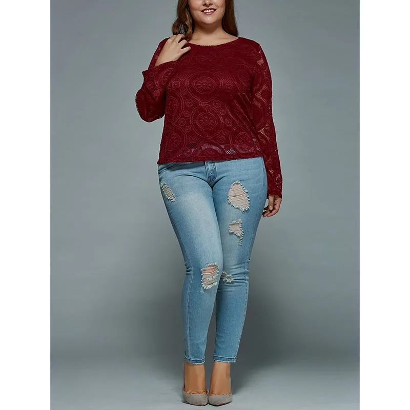 langstar plus size 5xl mid waisted skinny distressed jeans women black distressed jeans plus size
