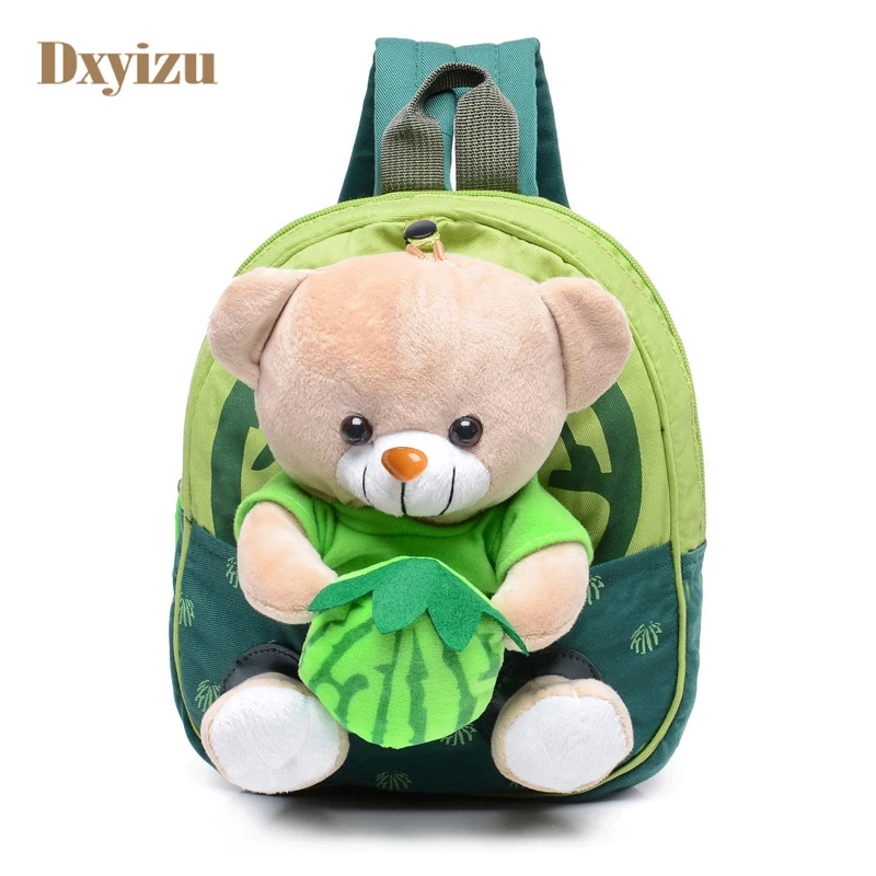 Cute Kindergarten Backpacks Girls & Boys Cartoon Schoolbag Lovely Fruit Bear Kids Bags for 1-4 Years Old Baby Good Gifts child baby-bags-for-girl