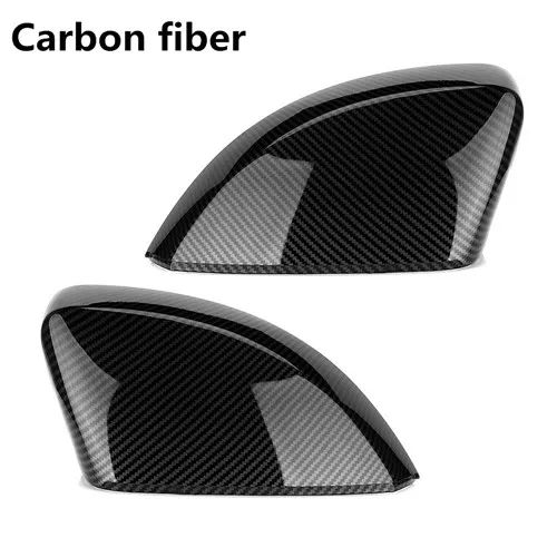 2 шт. для Audi A3 S3 8 V RS3 сторона боковое зеркало крышки углеродного волокна черный глянец зеркало крышки 2013 - Цвет: Carbon fiber