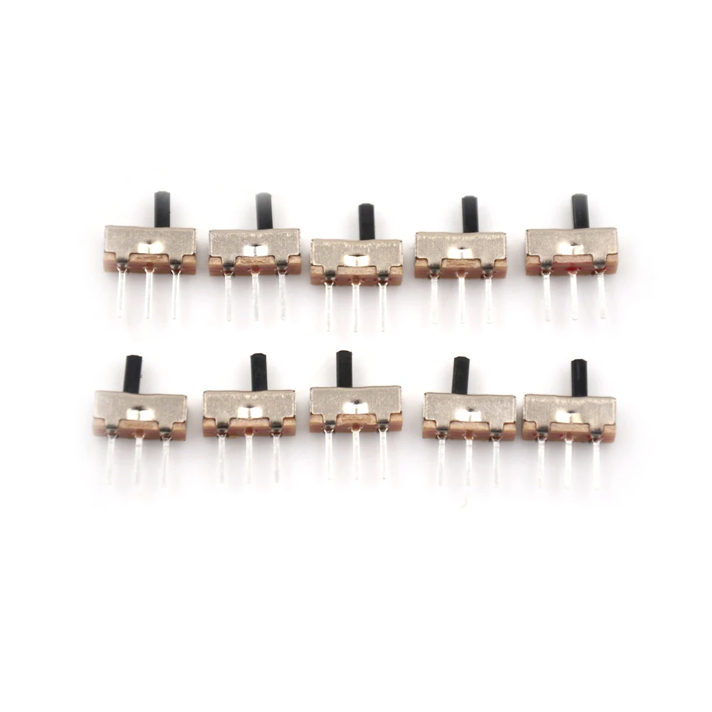 

10PCS SS12D00 SS-12D00 4MM SPDT 1P2T Toggle Switch Interruptor On-off Mini 1 Way 2 Band Slide Switch PCB Mount