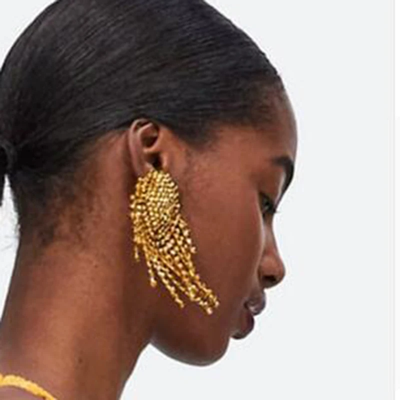 Лучшее для леди Винтаж Кристалл кисточка штифт серьги для Для женщин в богемном стиле Свадебная вечеринка Модные украшения этническая себе подарок